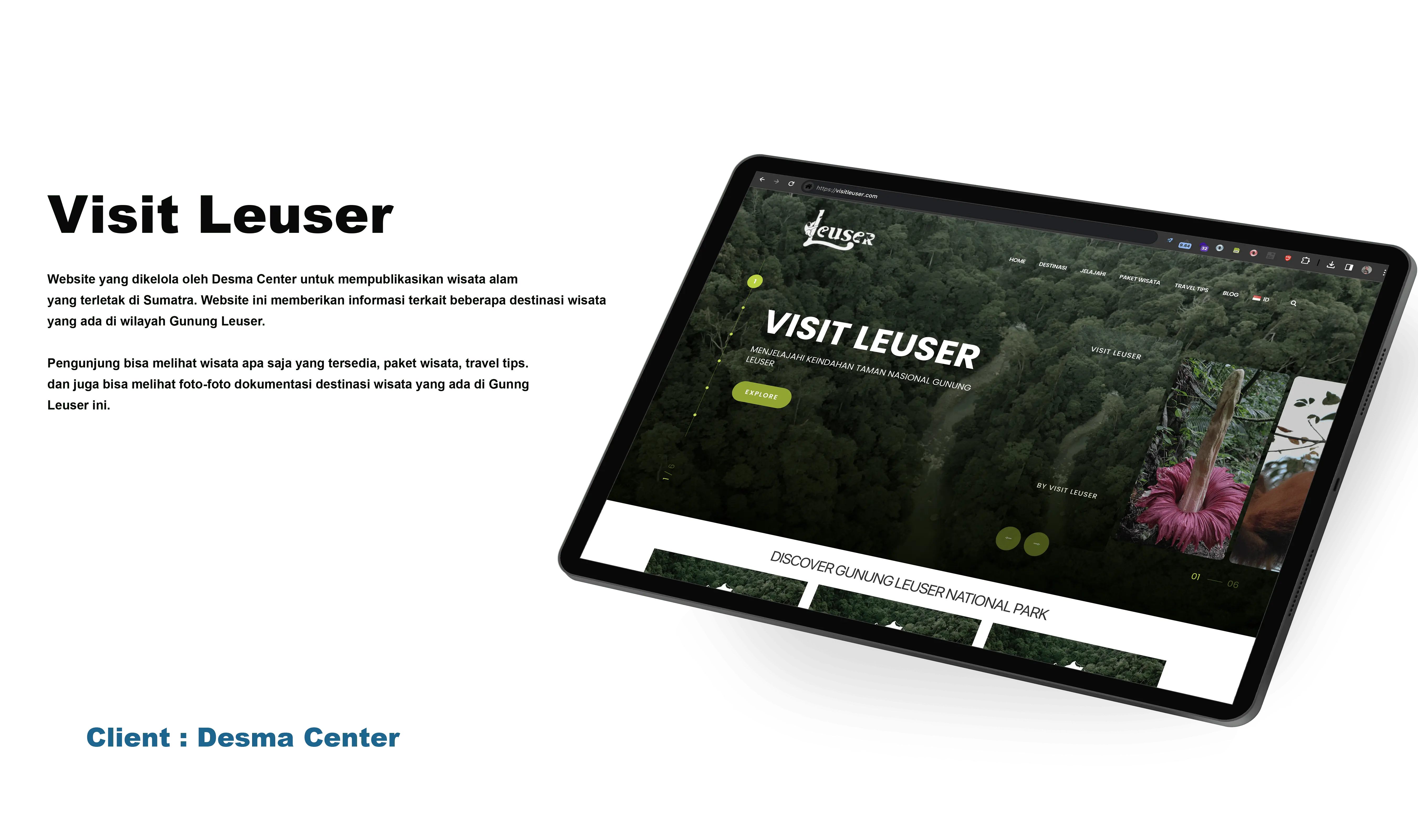 Portofolio Mandiri Bahari Teknologi - Visit Leuser
